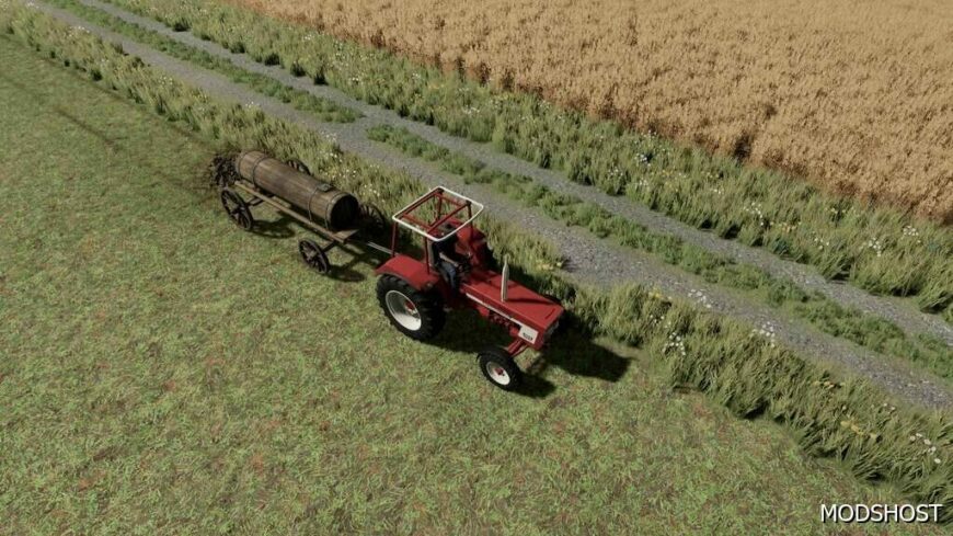 FS22 Trailer Mod: Wood Barrel V1.1 (Featured)