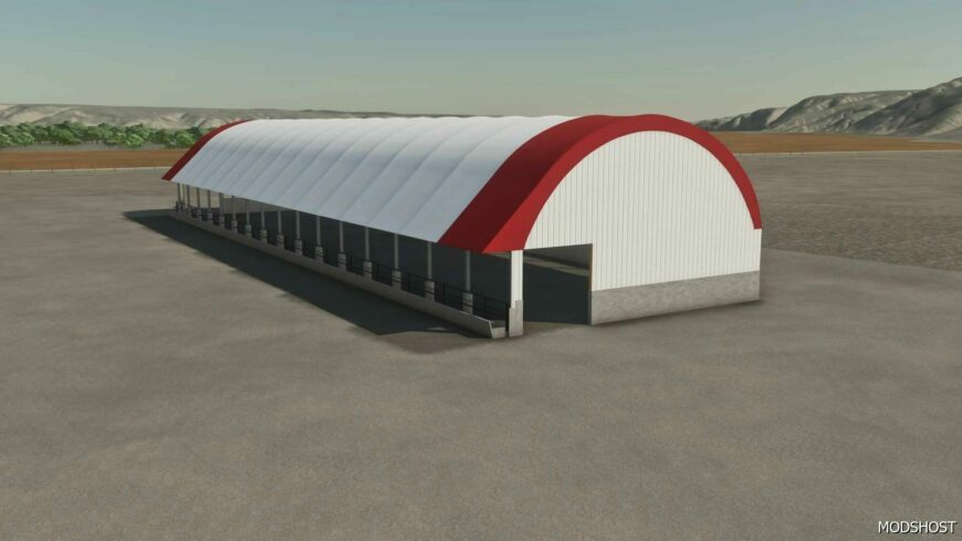 FS22 Placeable Mod: Hoop Cattle Barn (Featured)