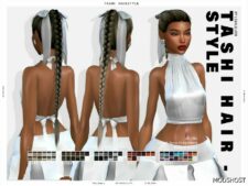 Sims 4 Female Mod: Tashi Hairstyle (Featured)