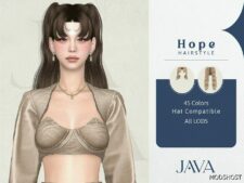 Sims 4 Female Mod: Hope Hairstyle (Featured)