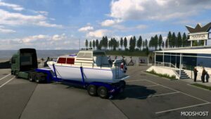 ETS2 Mod: Small Boat Trailer 1.50 (Featured)