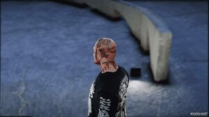 GTA 5 Player Mod: Traditional Face/Neck Tattoos / Premade / MP Male / SP (Image #2)