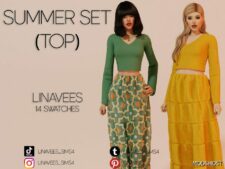 Sims 4 Female Clothes Mod: Summer SET (Image #2)