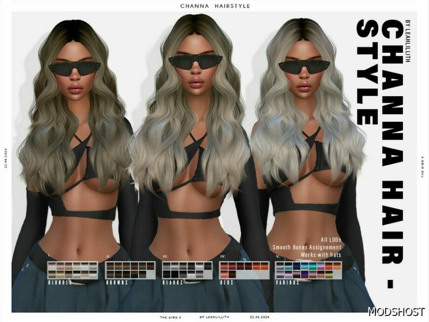 Sims 4 Channa Hairstyle mod