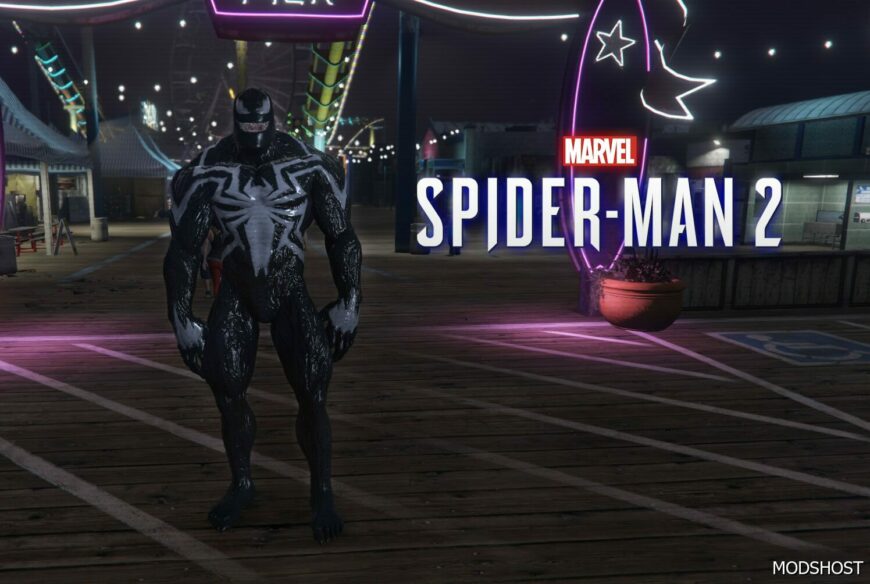 GTA 5 Venom Spider-Man 2 Add-On PED mod