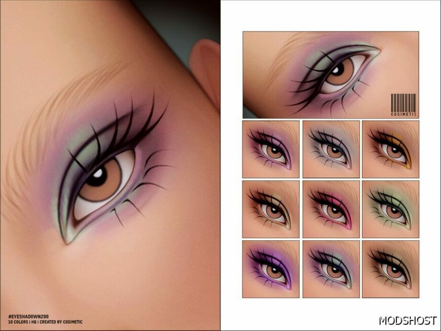 Sims 4 Female Makeup Mod: Eyeshadow N298 (Featured)