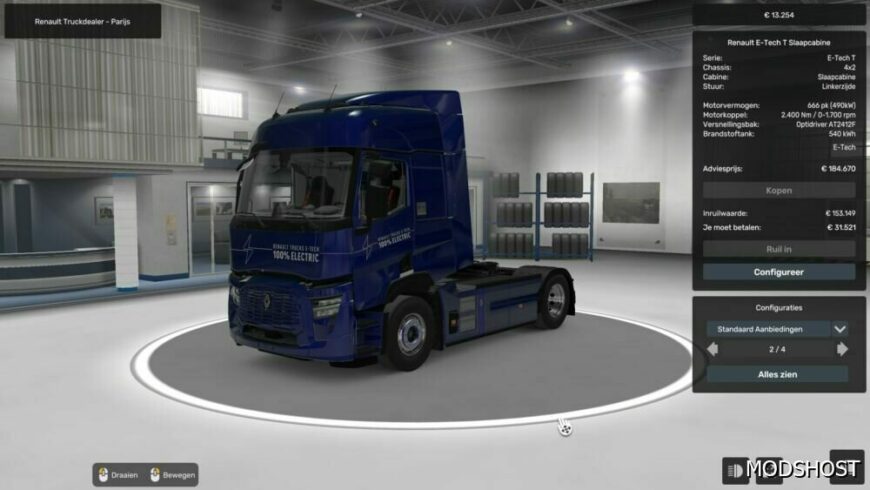 ETS2 NEW Renault Electric in The Shop mod