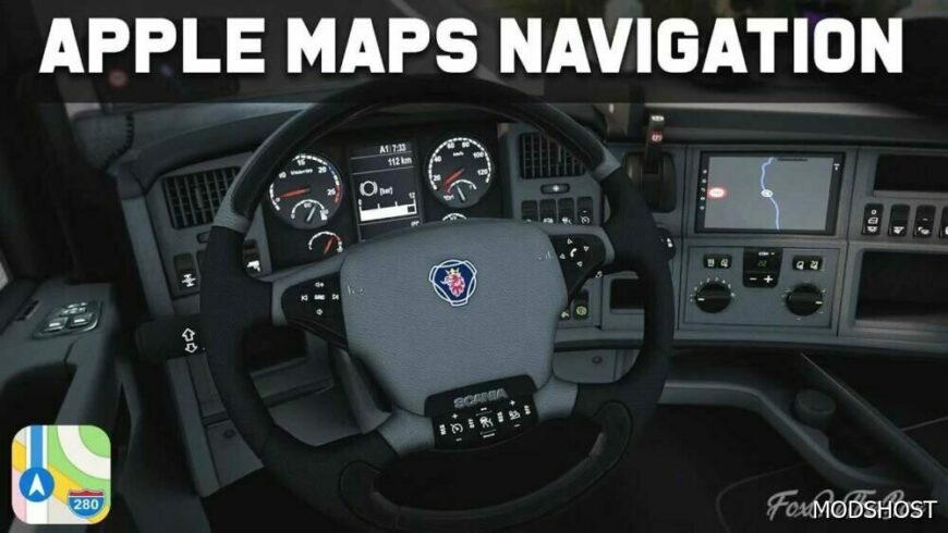 ETS2 Apple Maps Navigation Pack V1.6 1.50 mod