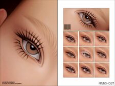 Sims 4 Maxis Match 2D Eyelashes N111 mod