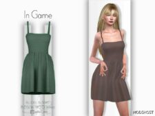 Sims 4 Dress Clothes Mod: Naomi Dress – ACN 437 (Image #2)