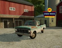 FS22 Ford Car Mod: 1967 Rusty Ford Truck (Featured)