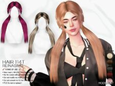 Sims 4 Hair 114T mod
