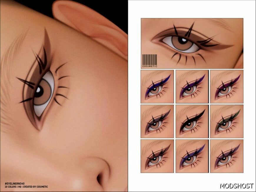 Sims 4 Eyeliner N340 mod