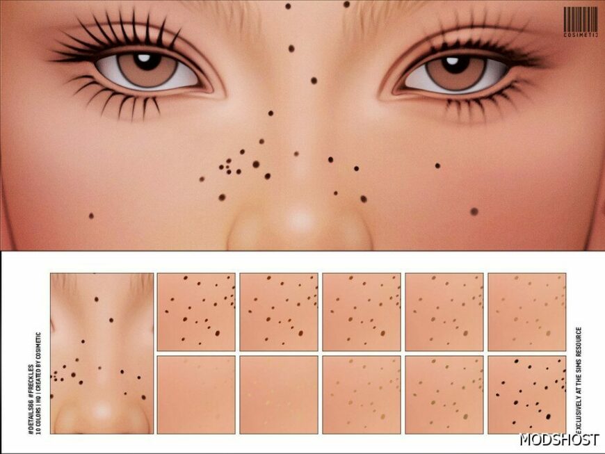 Sims 4 Details N66 Freckles mod