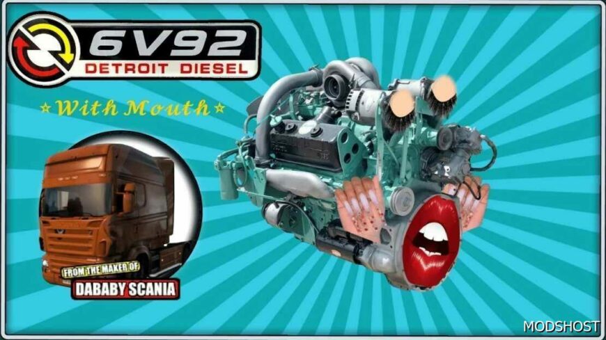 ATS Detroit Diesel 6V92 Sound with Mouth 1.50 mod