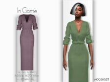 Sims 4 Elder Clothes Mod: Kaylee Dress – ACN 439 (Image #2)
