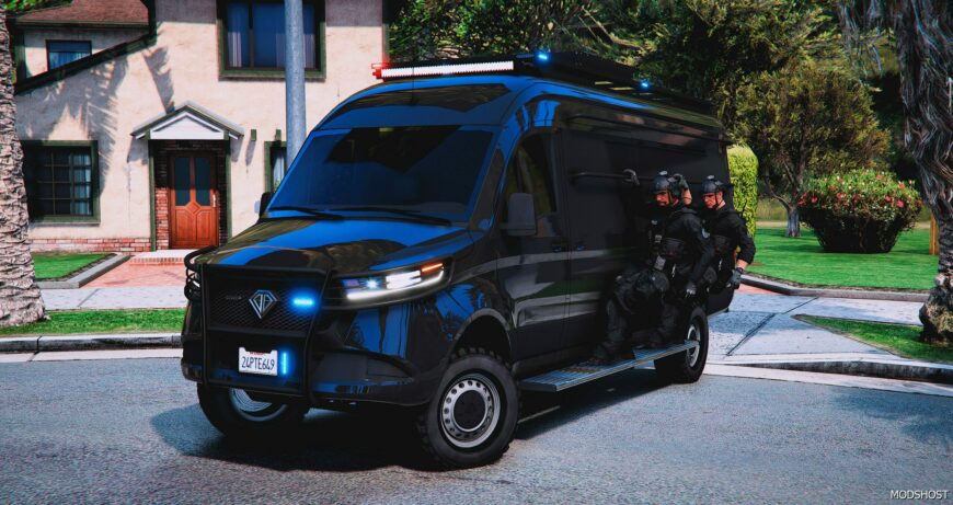 GTA 5 SWAT Vehicle Mod: Jogger Swatvan Add-On | Fivem V1.1 (Featured)