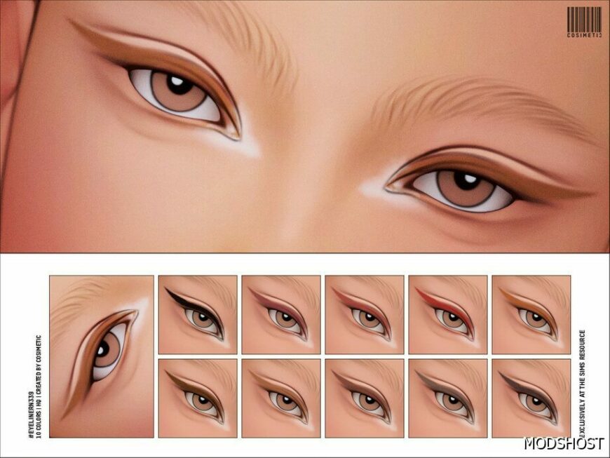 Sims 4 Eyeliner N339 mod