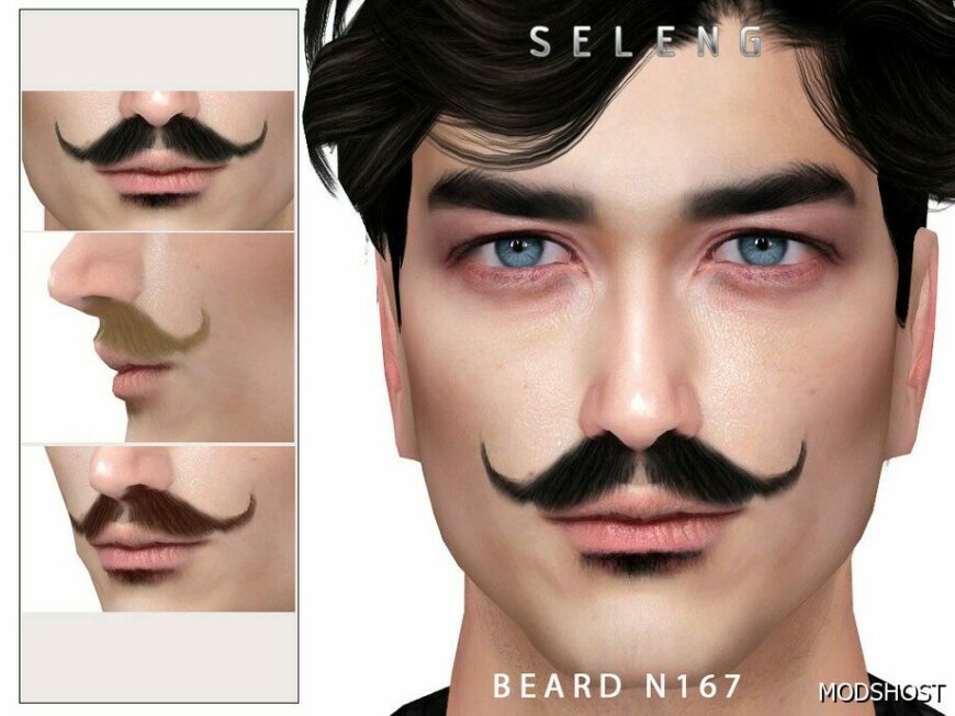 Sims 4 Male Hair Mod: Beard N167 (Featured)