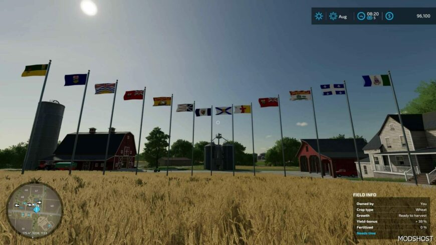 FS22 Canadian Provinces & Territories Flags Pack mod