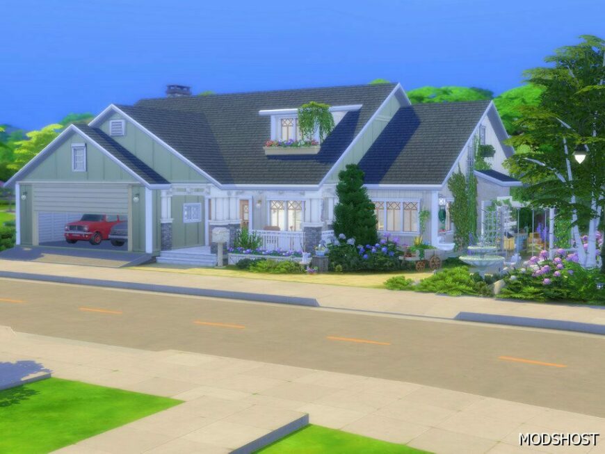 Sims 4 Mod: Cozy House (NO CC) (Featured)