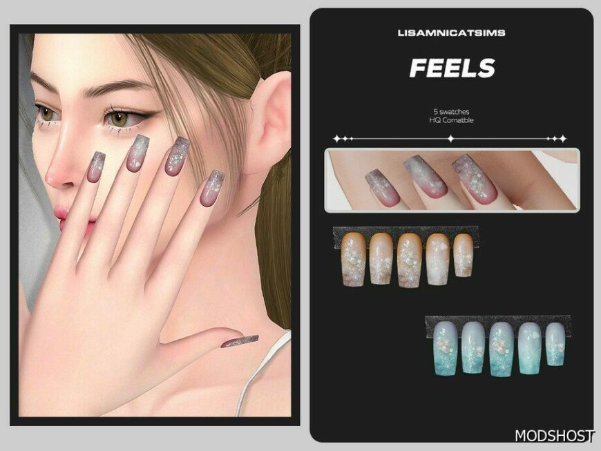 Sims 4 Female Accessory Mod: Feels Nail (Featured)