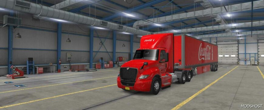 ATS Coca Cola Skin for LT DAY CAB and SCS Trailer 53 1.50 mod