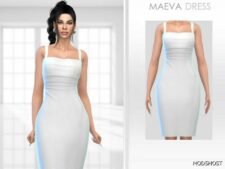 Sims 4 Elder Clothes Mod: Maeva Dress (Featured)
