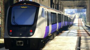 GTA 5 Vehicle Mod: TFL Train Pack – London Underground S Stock – Crossrail Elizabeth Line Class 345 V1.0 OIV Replace (Image #5)