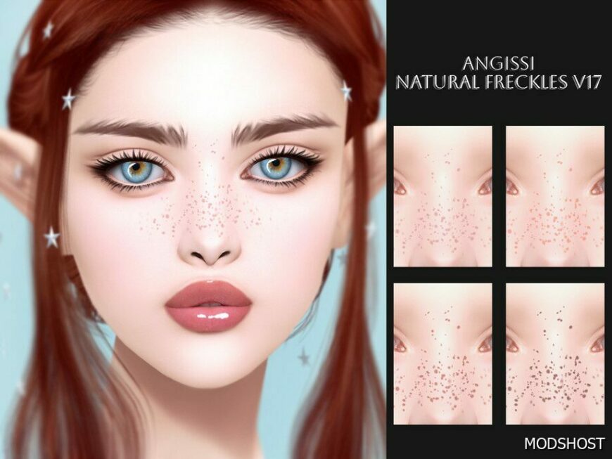 Sims 4 Makeup Mod: Natural Freckles V17 (Featured)