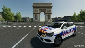 FS22 Renault Car Mod: Megane Estate 2020 Police Nationale CRS (Featured)