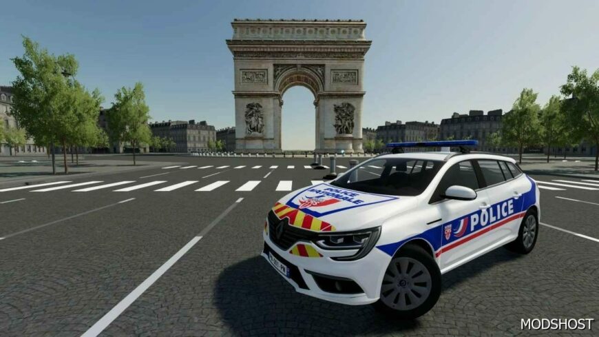FS22 Renault Megane Estate 2020 Police Nationale CRS mod