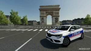 FS22 Renault Car Mod: Megane Estate 2020 Police Nationale CRS (Image #2)