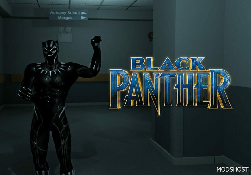 GTA 5 Black Panther Marvel Avenger’s Add-On PED mod