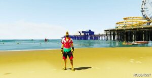 GTA 5 Player Mod: Fortnite Drift (Summer Special) Add-On PED (Image #3)