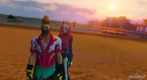 GTA 5 Player Mod: Fortnite Drift (Summer Special) Add-On PED (Image #5)
