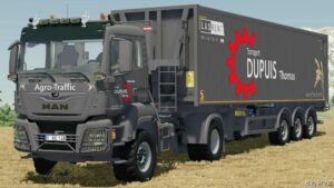 FS22 MAN Truck Mod: TGS 18.500 Transport Dupuis Thomas & Trailer (Featured)