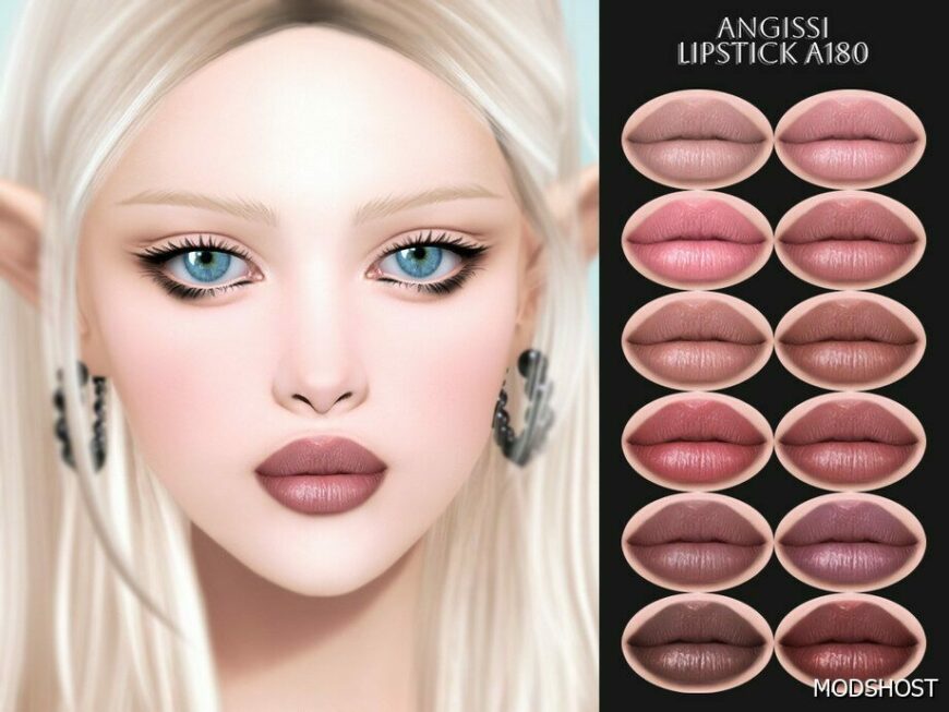 Sims 4 Lipstick A180 mod