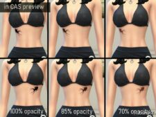 Sims 4 Female Mod: Spider Chest Tattoo for Female (Image #2)