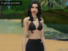 Sims 4 Female Mod: Spider Chest Tattoo for Female (Image #3)