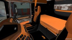 ETS2 DAF Mod: XF E6 Orange Interior (Image #2)