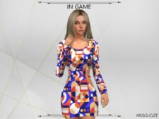 Sims 4 April Dress mod