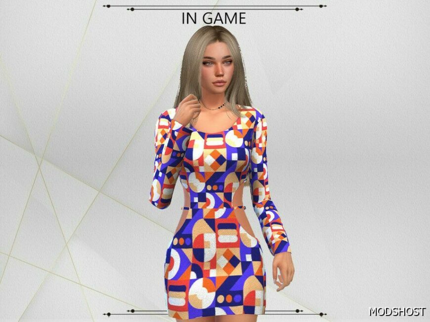 Sims 4 April Dress mod