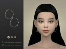Sims 4 Earrings N12 mod
