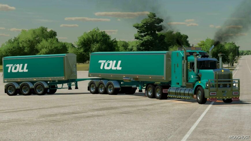 FS22 Trailer Mod: Maxi Trans Lusty Stag Tippers (Featured)