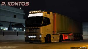 ETS2 Volvo Mod: P. Kontos Skin for Volvo FH Classic (Featured)