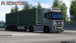 ETS2 Volvo Mod: P. Kontos Skin for Volvo FH Classic (Image #3)