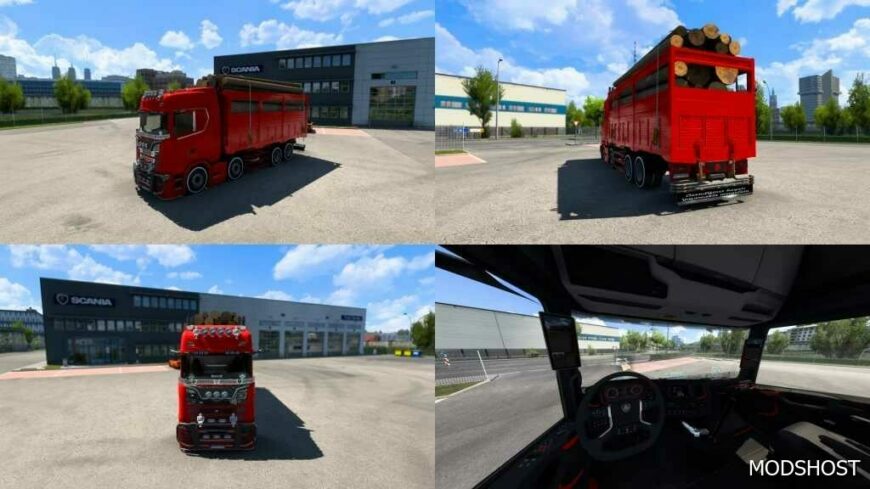 ETS2 Scania S 8×2 by Finion Kirkayak Update 1.50 mod