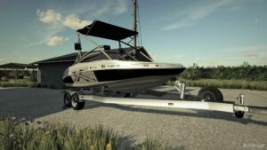 FS22 212X Yamaha Fishing Boat and Trailer mod
