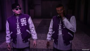 GTA 5 Player Mod: Ballas Jacket to MP Male (Featured)